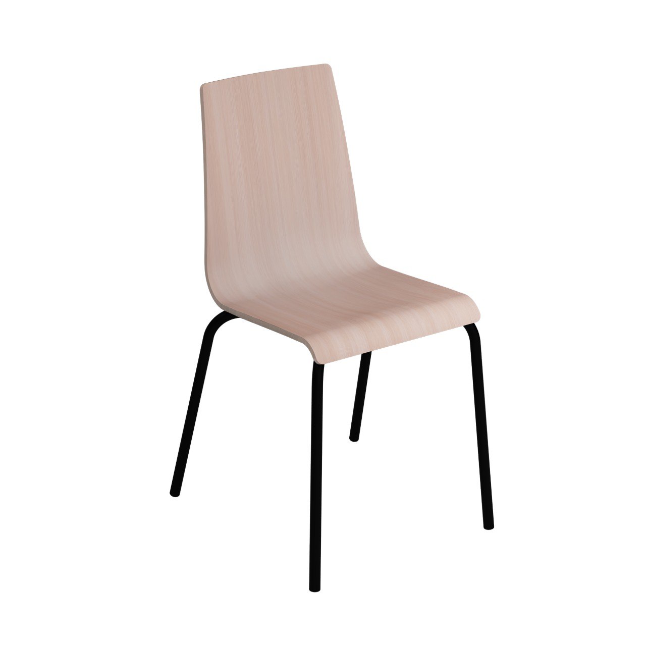 Стілець з якісним СУЦІЛЬНИМ фанерним моноблоком, 495х540х870 мм, АНШАР ГРУП (48475)